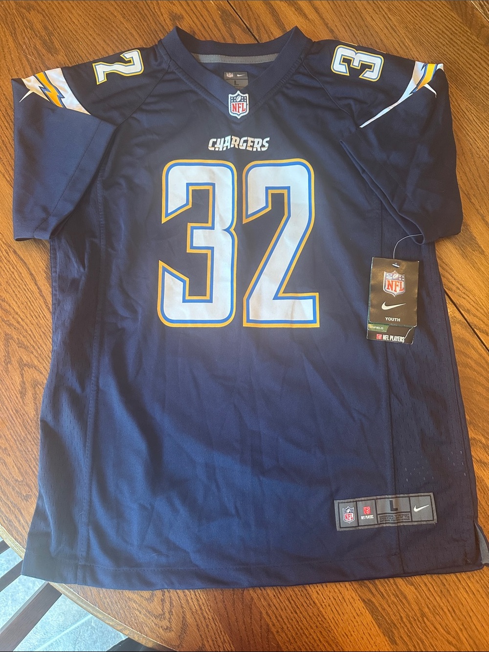 Nike Chargers #32 Youth Jersey - Navy, White, Gold